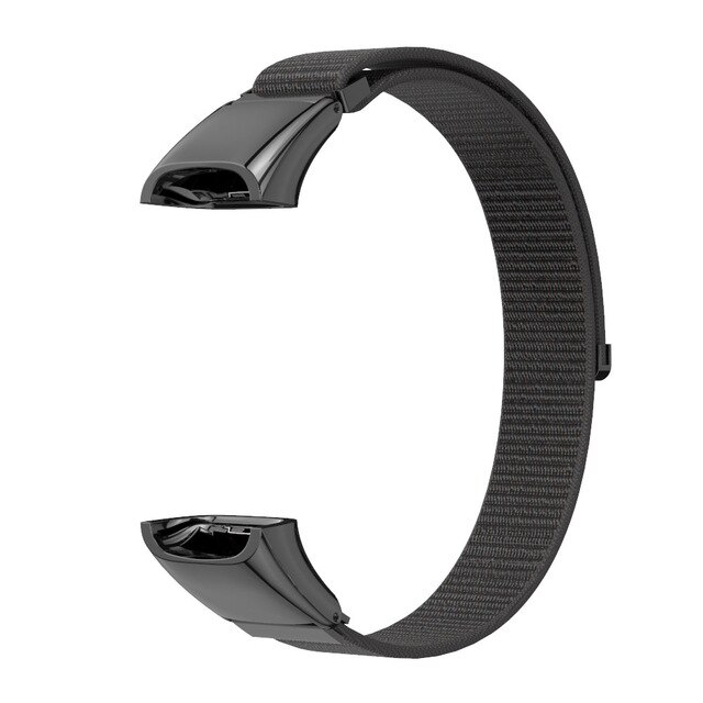 Til huawei band 4 rem nylon armbånd til correa huawei band 5i rem armbånd udskiftningstilbehør: Sort / Til huawei bånd 5i