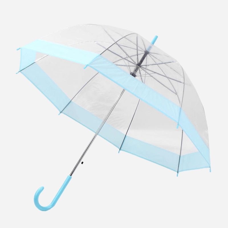 Transparante Paraplu Creatieve Regen Sunny Vrouwen Meisjes Dames Versiering Lange Handle Paraplu Regendicht Unbrellas