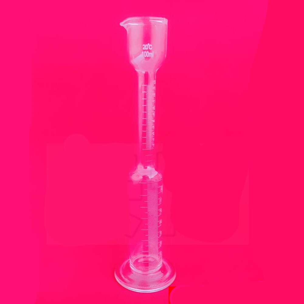 100ml different neck Laboratory Cylinder Graduated Glass Measuring Cylinder Chemistry Laboratory Measure