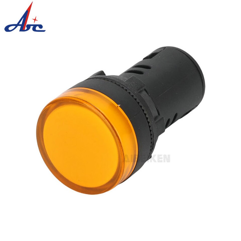 Lampe Pilot-signal-lys ledet-strøm-indikator 22mm- panel 220v 24v montere 380v 12v 110v rød hvit gul grønn