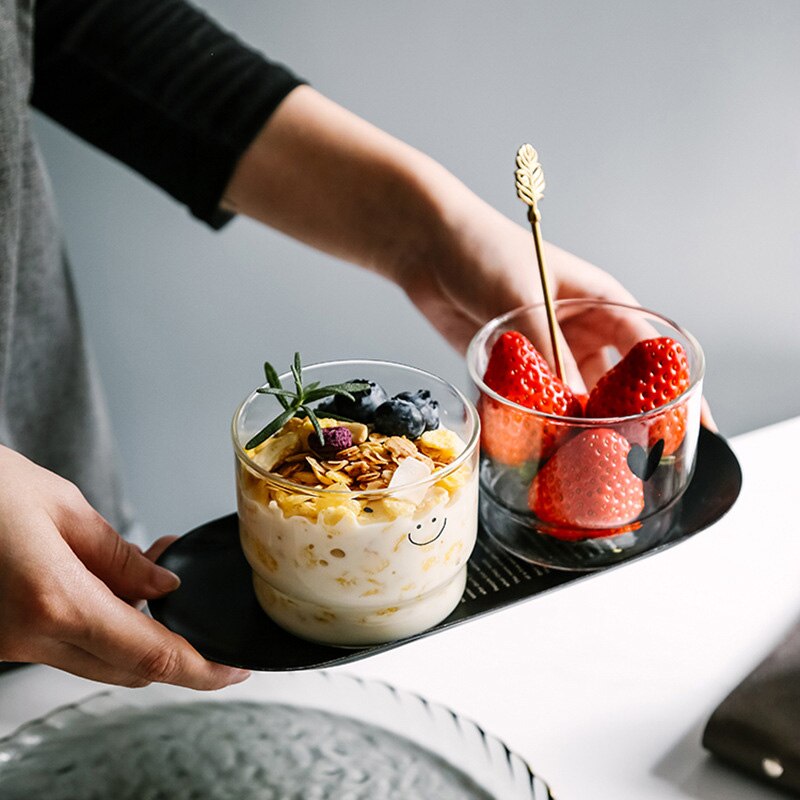 Transparante Glazen Beker Espresso Ijskoffie Mok Aardbei Melk Thee Schattige Kopjes Drinkware Tumbler Whiskey Cocktail Wijn Borrelglas