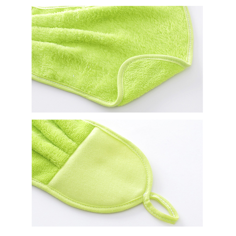 Nueva Toalla de mano de Color sólido, paños de cocina absorbentes de agua, toalla suave colgante, para manos Toalla de microfibra, suministros de cocina