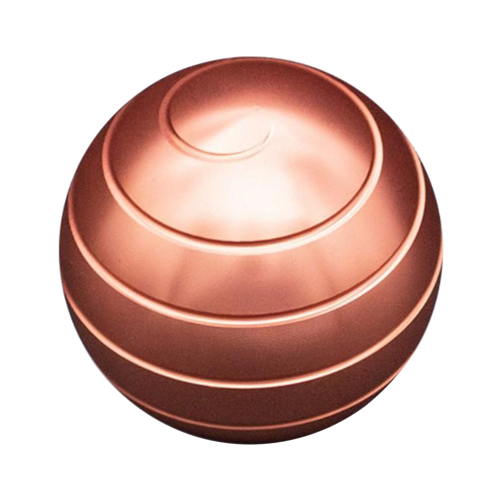 Bola giratoria de ilusión óptica para escritorio, Bola de aleación de descompresión para aliviar el estrés, aparatos de escritorio para oficina,: Rose gold Large