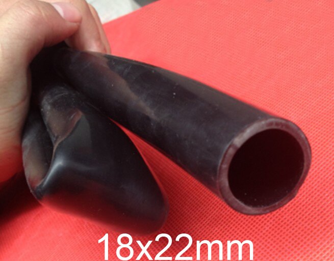 18x22mm 18mm id black silicone tube flexible Black silicon hose high temperature non-toxic dark silicone rubber tubing