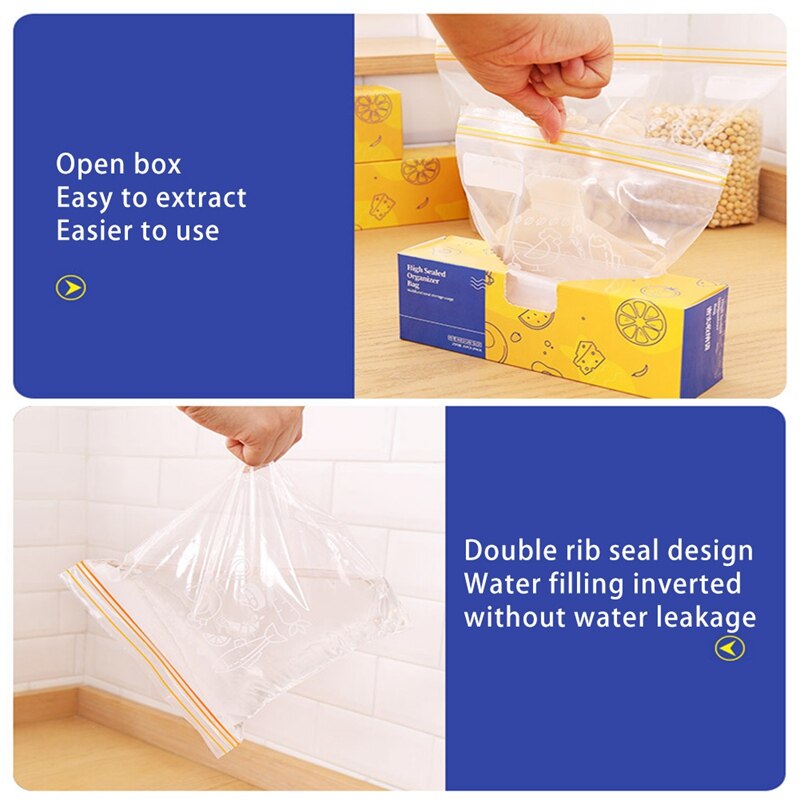 Silicone Food Bag Frosted PEVA Silicone Food Fresh-keeping Bag Reusable Freezer Bag Zipper Leakproof Top Fruits Bag
