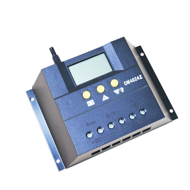 PWM 40A 12v 24v controller solar panel system regulator for lead-acid battery lithium AGM battery