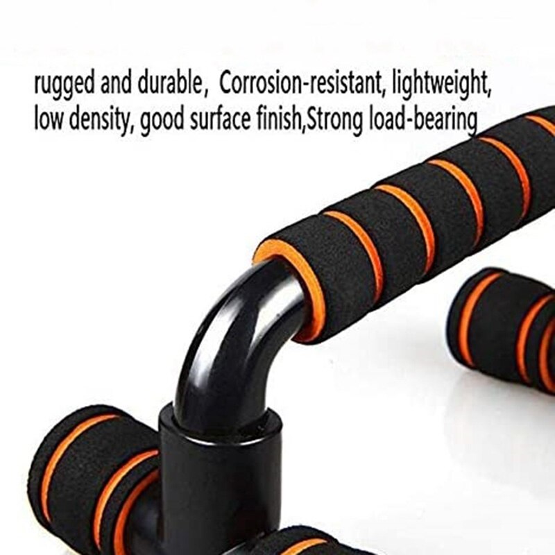 -Portable Non-Slip Handle Support, Fitness Equipment I-Shaped Push-Up Support Arm Abinal Muscle Training Device