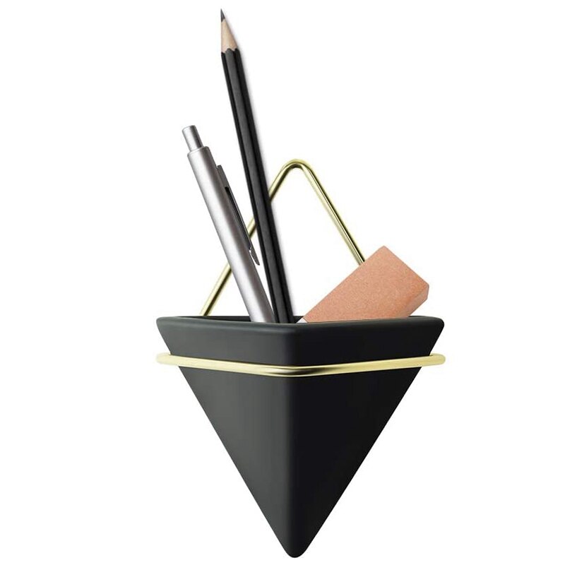 Geometric Wall Planter Indoor Room Office Wall Decor Hanging Succulent Planters Black Geometric Decor Wall Planter