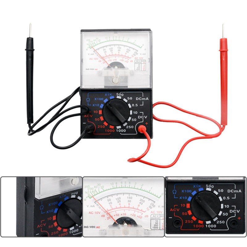 YX 1000A Analogue Multimeter Voltimeter Electrical Analog Tester Meter AC DC