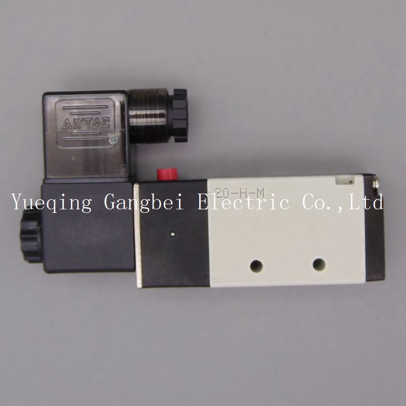 4V210-08 1/4'' Inner Guide Type 5 Way 2 Position Solenoid Valve AC110V AC220V AC380V AC24V 24V DC 12V DC
