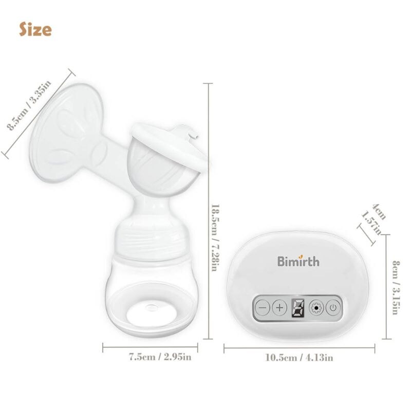 Electric Double Breast Pump with 2 Milk Bottle Milk Extractor Breast Massager