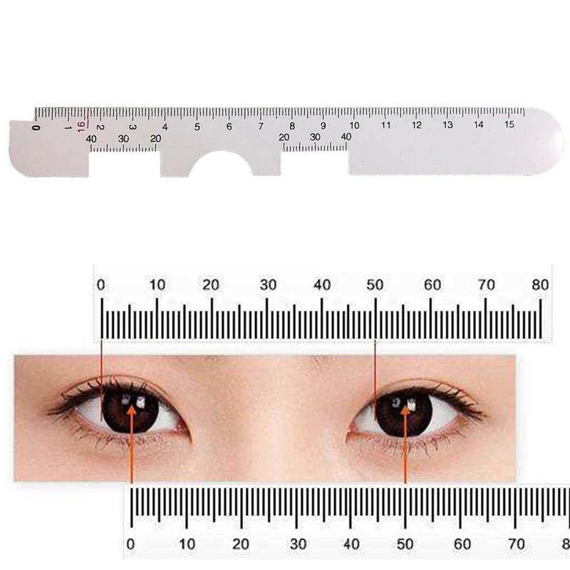 Brilleglas tilbehør pupillafstand lineal lille pupill lineal (soft lineal) lineal afstand lineal pd pupil afstand hårdt mål  l9 q 9