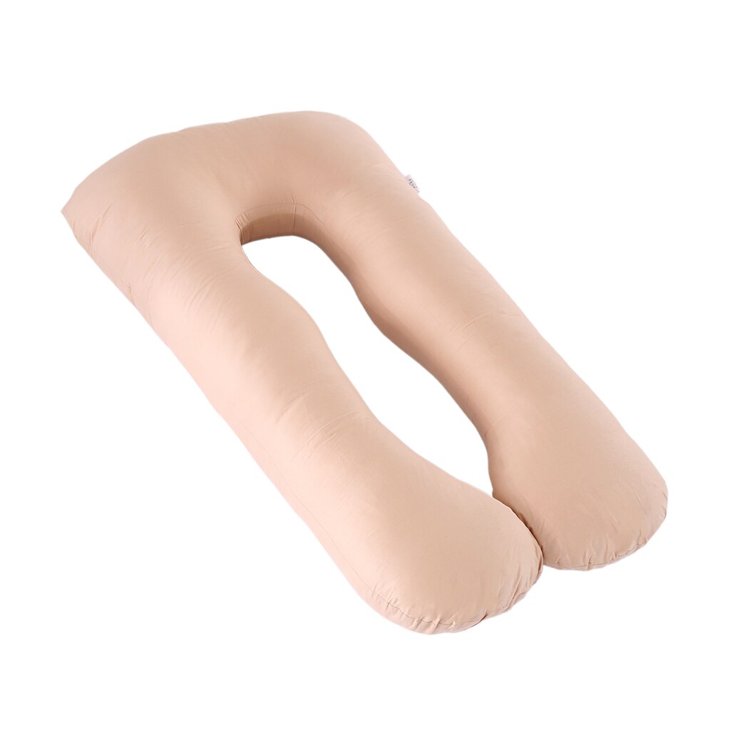 Taie d'oreiller complète en forme de U | Assortiment de 130x70cm, pour le remplacement des traversin de maternité, étui de soutien pour la grossesse, 8 couleurs disponibles: Pillowcase Camel
