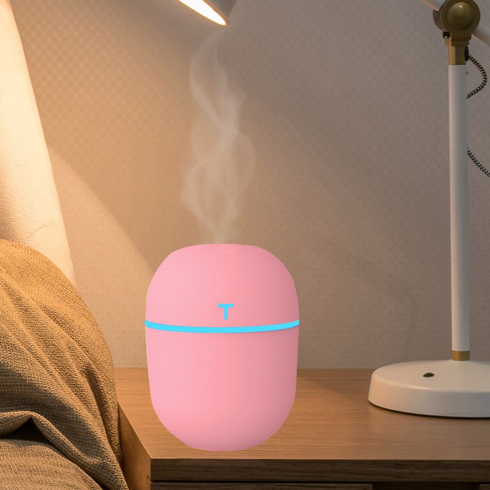 200ml Mini Ultrasonic Air Humidifier Romantic Light Usb Essential Oil Diffuser Car Purifier With Light Emitting Diode Lamp