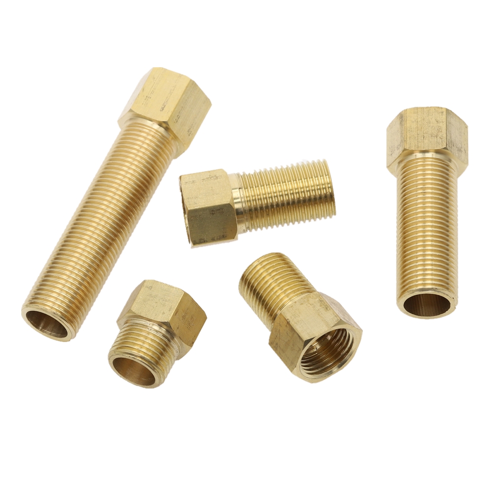 Messing Connector 1/2 "Bsp Man-vrouw Thread Veranderen Koppelstuk Recht In Adapter Fittings 28 Mm 40 Mm 50mm 70 Mm 100 Mm Lengte