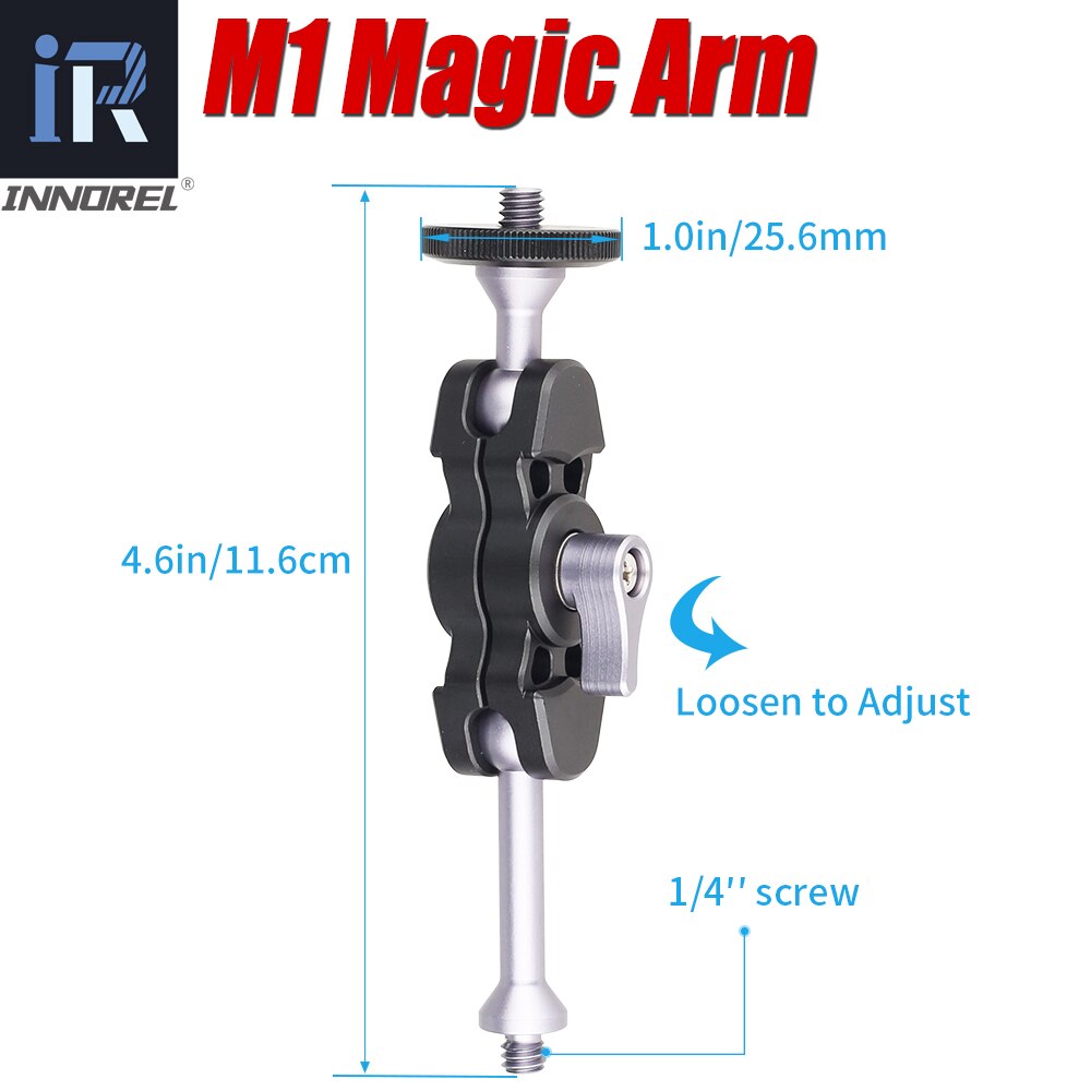 Braccio magico in lega di alluminio e supporto universale per Clip per adattatore per morsetto per telefono per treppiede per fotocamera per telefono