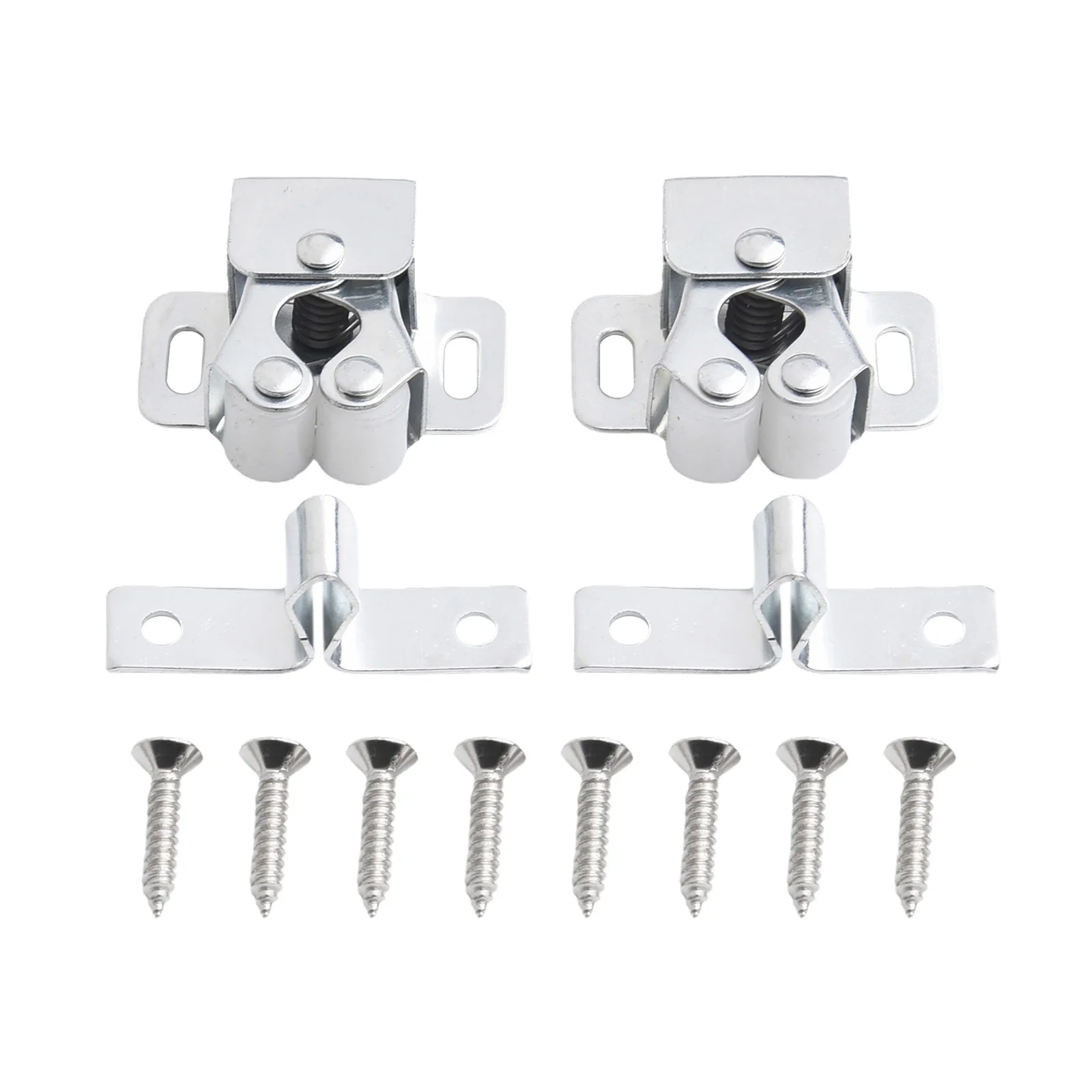 2X Iron Cabinet Locks Push To Close System For Cabinets Drawers Universal Self-closing Chests Drawers Home Improvement Hardware