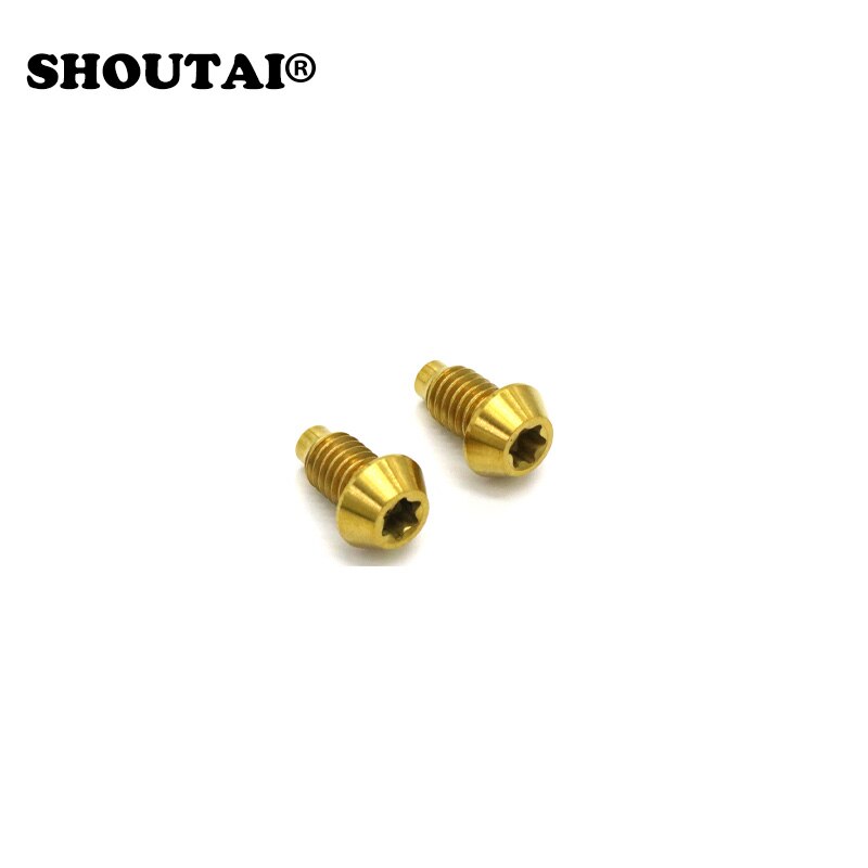 Tornillo de escape de disco hidráulico para bicicleta de montaña, pieza de aleación de titanio TC4, 2 M6, para Magura, Clip de freno, tornillo de purga de llenado de aceite