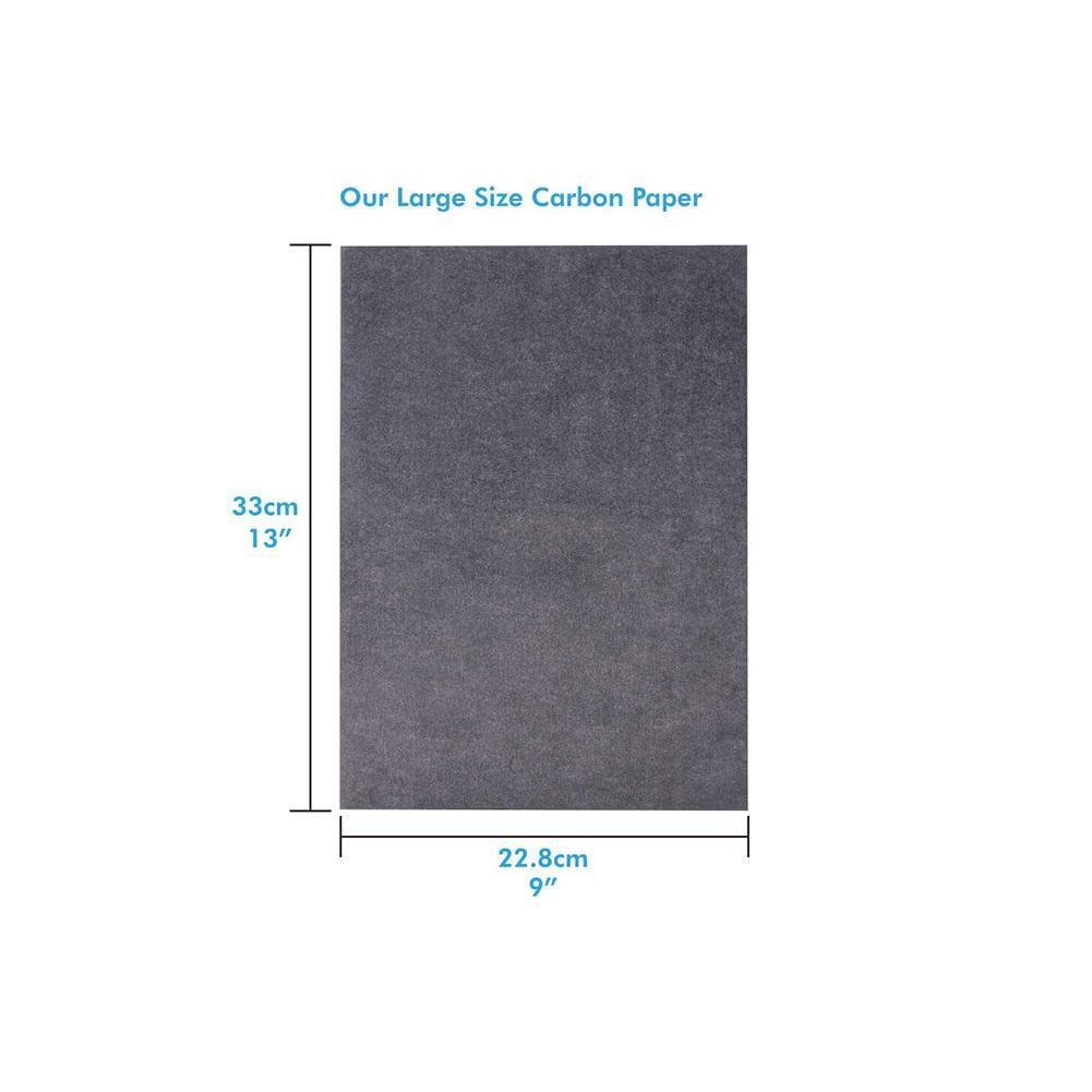 50Pcs/Set Carbon Papers Graphite Single-Sided Black Painting Paper Paper Accessories Legible Tracing Reusable Paper Pai D6U6