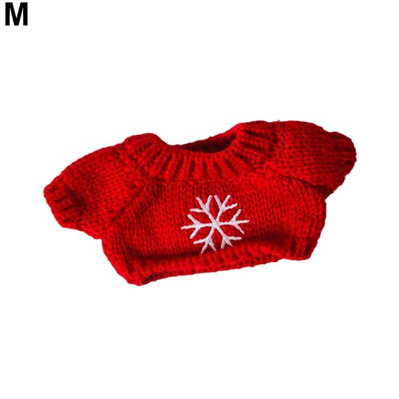 1 sztuk 20cm pluszowe zabawki słodkie ubrania z miękkiej dzianiny sweter zima Vintage dzieci lalki zabawki urodziny prezenty świąteczne akcesoria
