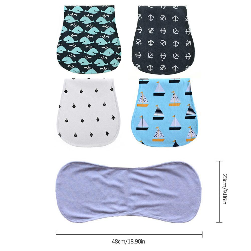 4 stks Baby Burp Doeken Pad Doek Set Absorberend En Zacht Drie-Layer Katoen Anti-Spitting Melk Pad set Kid Care Schouder Pad Handdoek