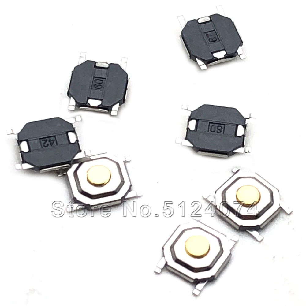 100pcs/lot 4*4*1.5 micro key switch 4X4X1.5MM 4pin copper head waterproof 5*5*1.5 LCD display
