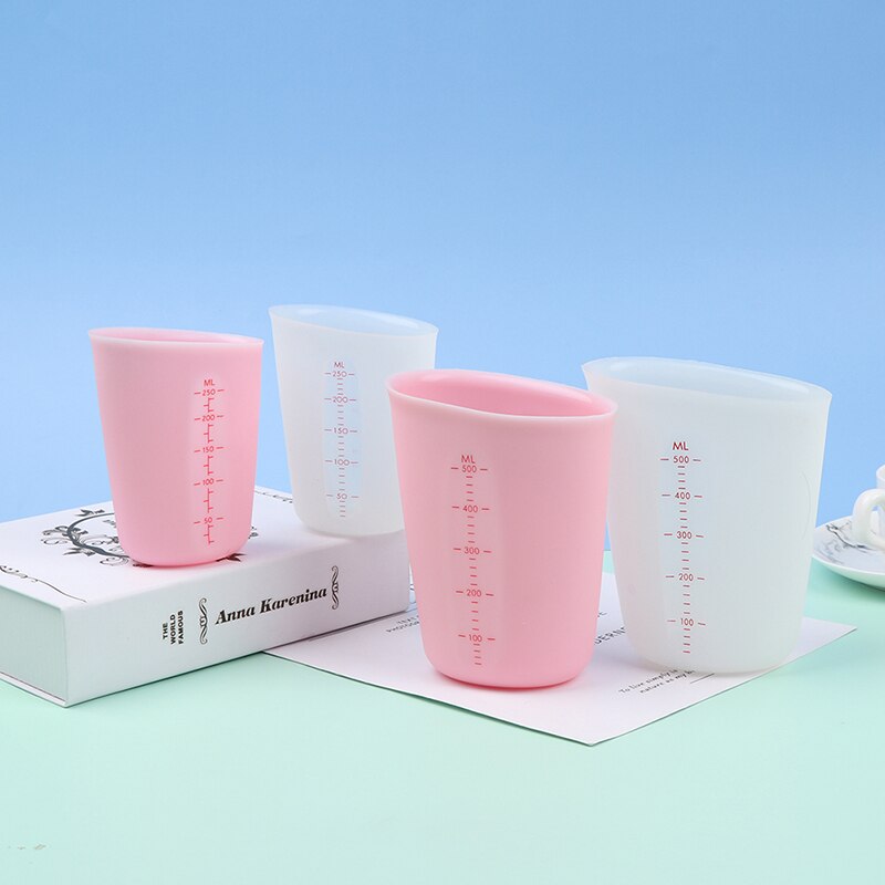 Silicone Measuring Cup Precision Graduated Kitchen Measuring Tool Jug Pour Spout Baking Cooking Tool For Butter Water