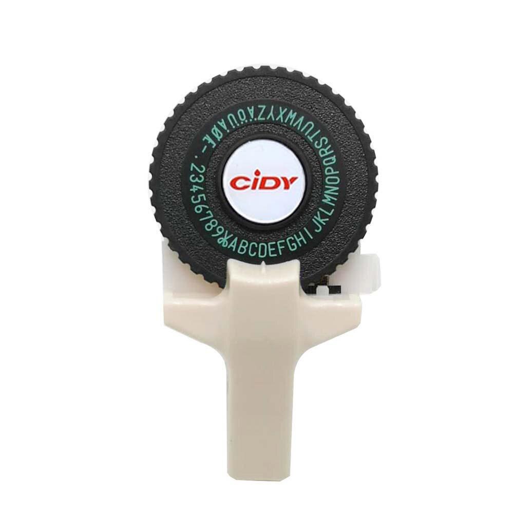 C101 Mini DIY Manual Typewriter Tape Capital Letter Disk Embossing Label Maker 3D Embossing Effect For Calendar Papers r57: white