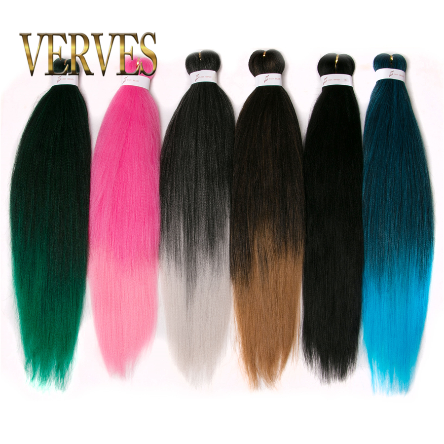 VERVES-Extensions de tresses Jumbo, 26 pouces, tresses synthétiques ombrées et 100 et g/pièce, tresses en Fiber résistantes à la chaleur