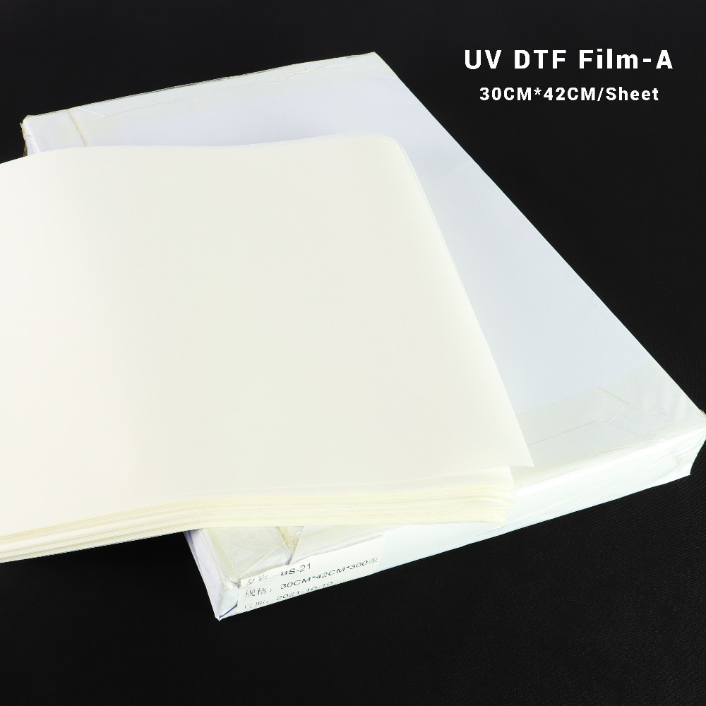 10/20 stk  a3 uv dtf ab film 30 cmx 42cm ark klæbende lamineringsrulle til uv printer overførsel til hjelm