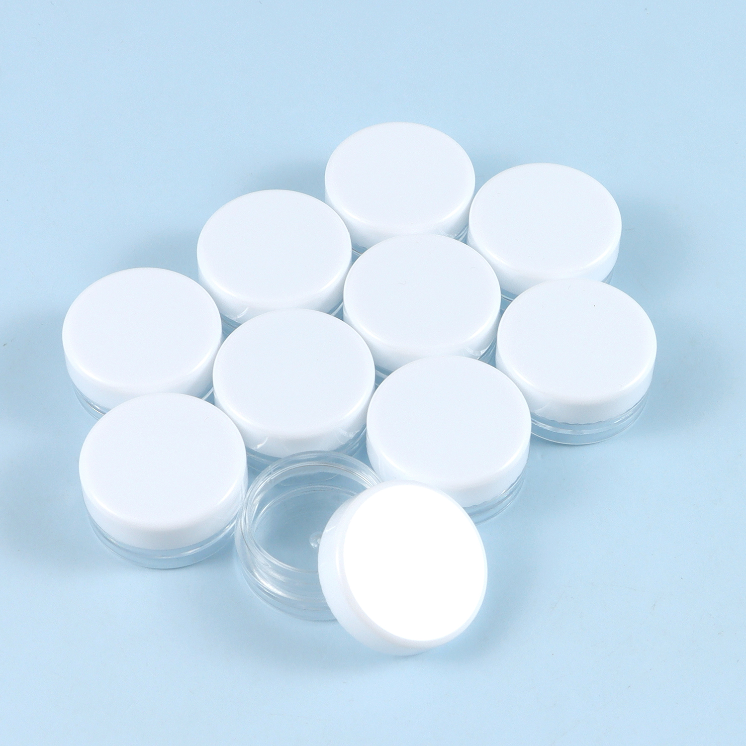 10 teile/los 3*1,5 cm Mini Kunststoff Kasten Runde Transluzente Verpackung Lagerung Kasten Staubdicht Langlebig Starke Schmuck fallen Container: Grün