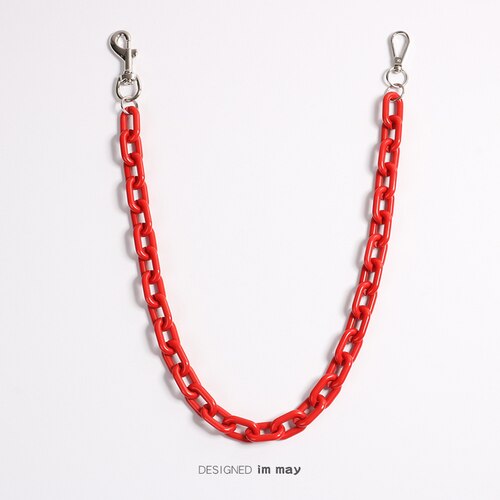 Porte-clés hip-hop Punk, grand anneau, pantalon Rock Punk, Hipster, pour Jeans, accessoires Kpop, CL151: Red