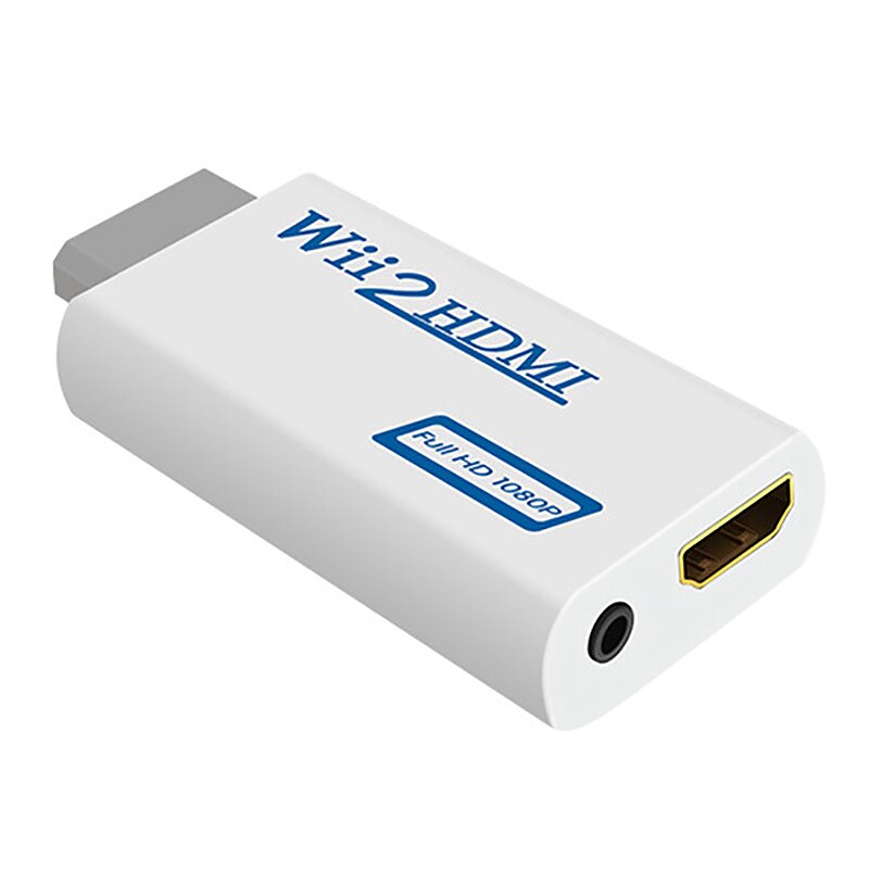 Voor Wii Naar Hdmi Converter, 1080P Hd Output Aansluiting Adapter, 3.5Mm Jack O Uitgang Converter