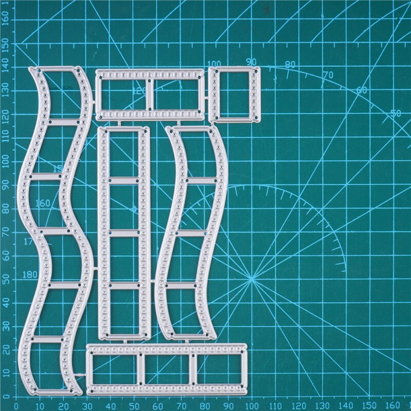 InLoveArts Photo Frame Metal Cutting Dies Stitched Diy Scrapbooking Album Decorative Embossing Paper Card Craft Die For: Silver