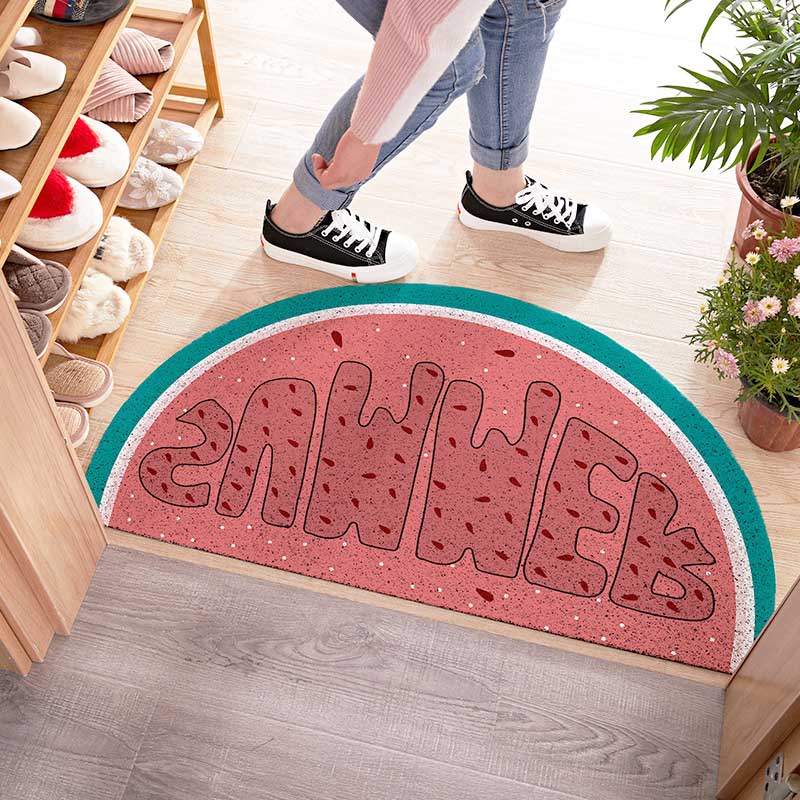 Paillasson d'entrée en PVC 3D imprimé citron, tapis de porte anti-poussière, intérieur et extérieur, pour cuisine, antidérapant, pour sol de bain: 3 / 36x65cm