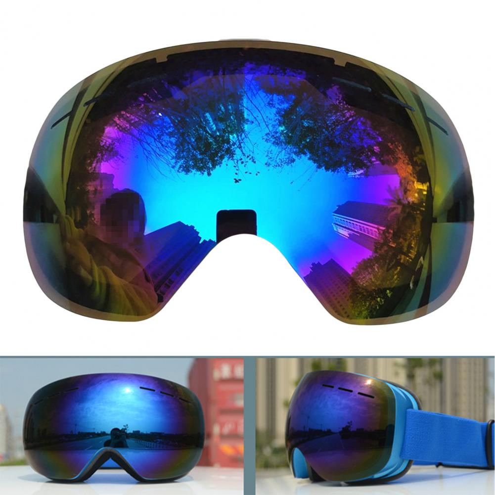 1Pc Great Snowboard Goggles Lenses Protective Double Brightening Flexible Eye Protective Snow Ski Goggles Lenses