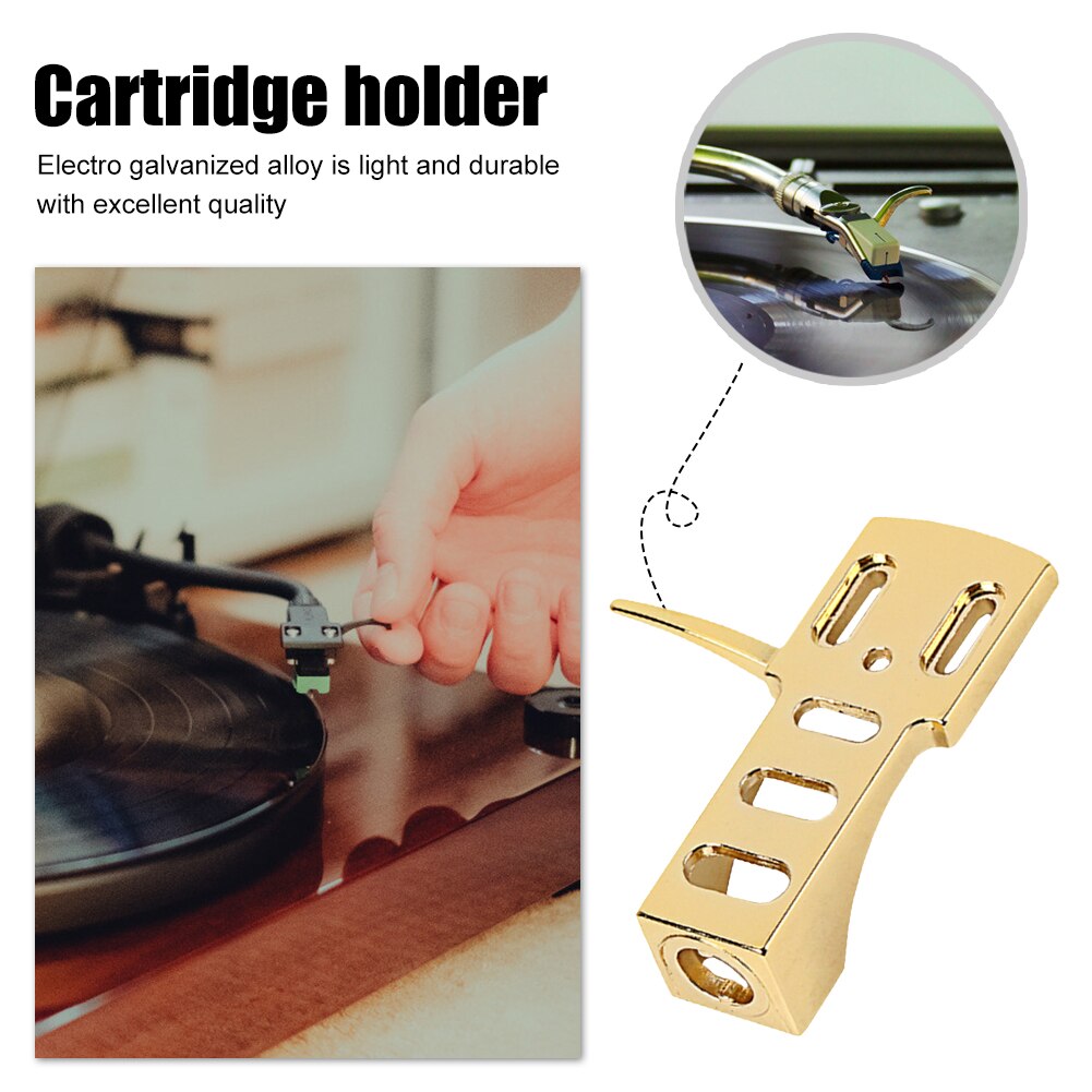 Universal Turntable Player Holder Vinyl Record Player Aluminium Headshell Mount Phono Cartridge Replace Phonograph Holder