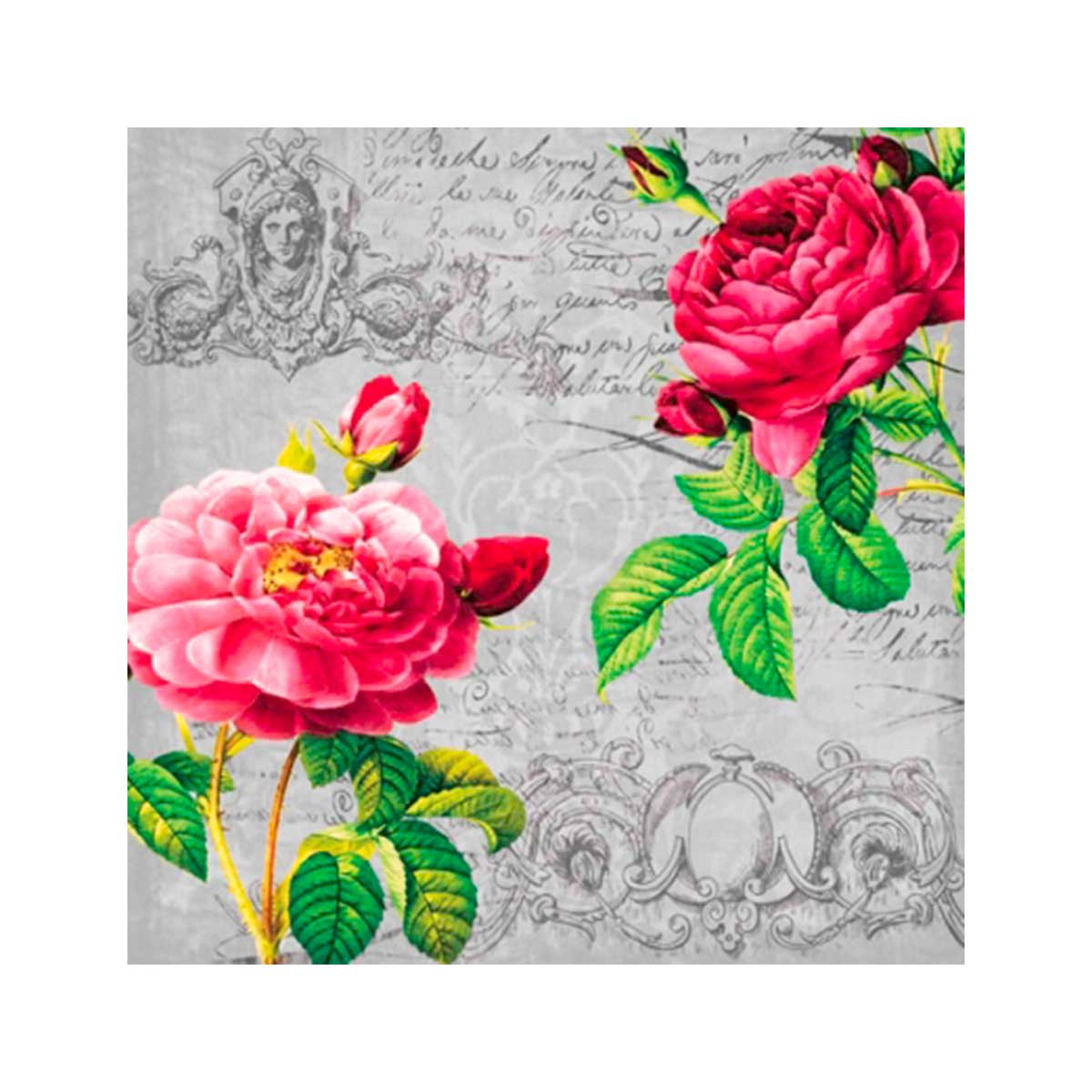 Servetten Lunch Deux Rozen Classique Black