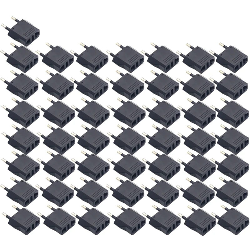 1-50 stk. eu-pluggadapter cn au jp usa til eu-pluggadapter reiseadapter elektrisk kr europluggkonverter strømuttak ac-uttak: Annen / Japan plugg