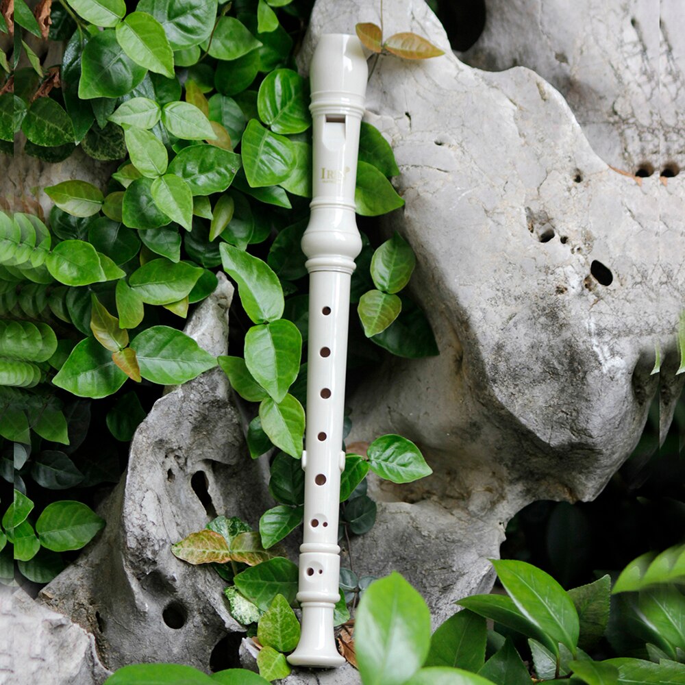 IRIN Barock Klarinette Bläser Instrument Recorder Sopran Vertikale Flöte Mit Musical Instrument Zubehör Anfänger: Weiß