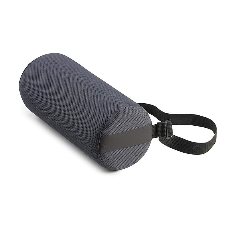 Roll Lumbar Support Pillow For Car Seat Cylinder Ofiice Chair Waist Protecter Pillow Driver Back Protector Lumbar Fatigue Relief: Default Title
