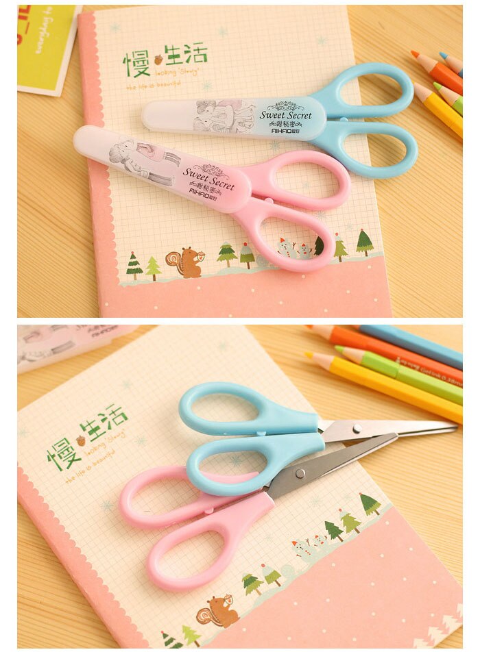1 Pc/Lot Cute Lovely Safe Scissor for School Stationery & Office Supply DIY