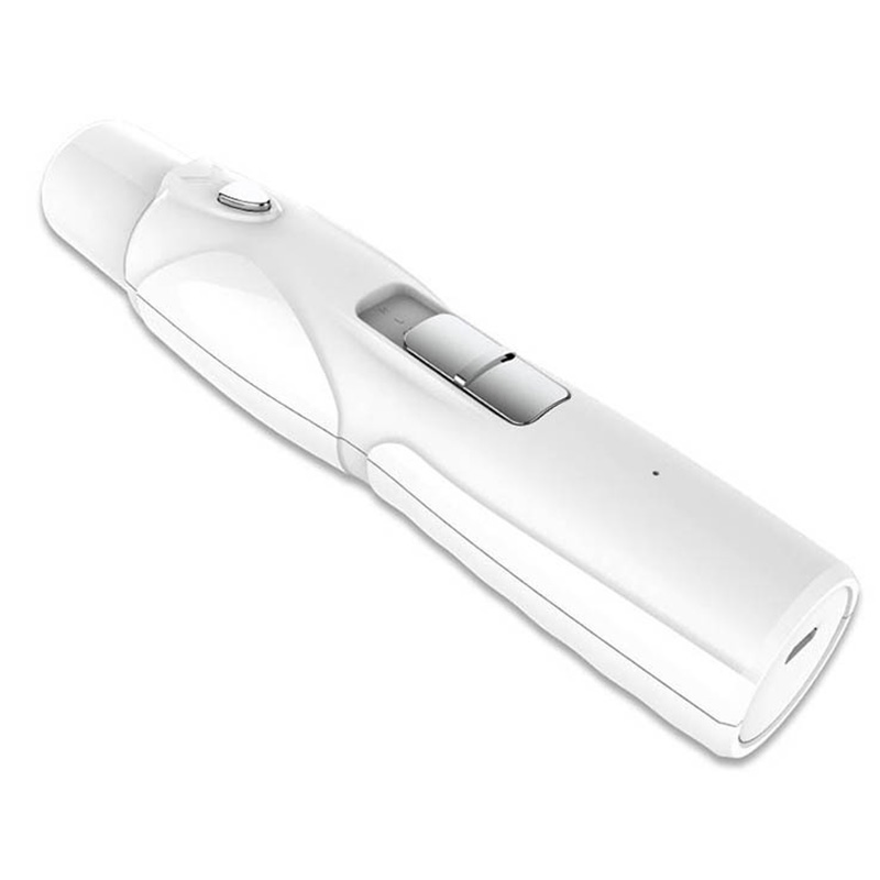 Cat Dog Nail Clippers Paws Nail Cutter Electric Pet Nail Grinder Grooming Trimmer Accessories USB Rechargeable Pet Accessories: LED Lights-White