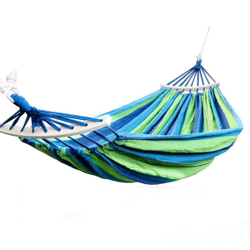 Portable voyage Camping suspendu hamac maison chambre balançoire lit paresseux chaise chaise pliable jardin pas de bâtons: X 190x150cm