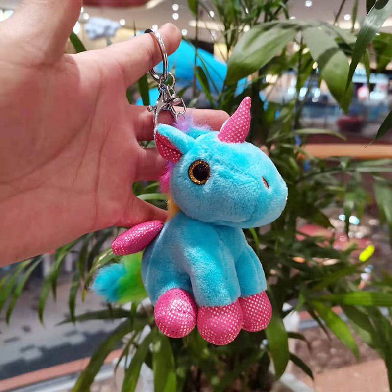 Cute Cartoon Animal Plush Keychain 15Cm Turtle Elephant Tiger Lion Hippo Raccoon Bulldog Bulldog Cat Penguin Monkey Plush Toy: H