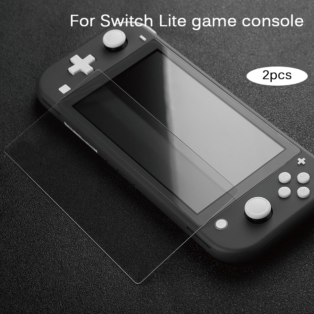 Anti-vingerafdruk screenprotector 2x ns12 gehard glas installatie en demontage gemakkelijk voor nintend switch lite