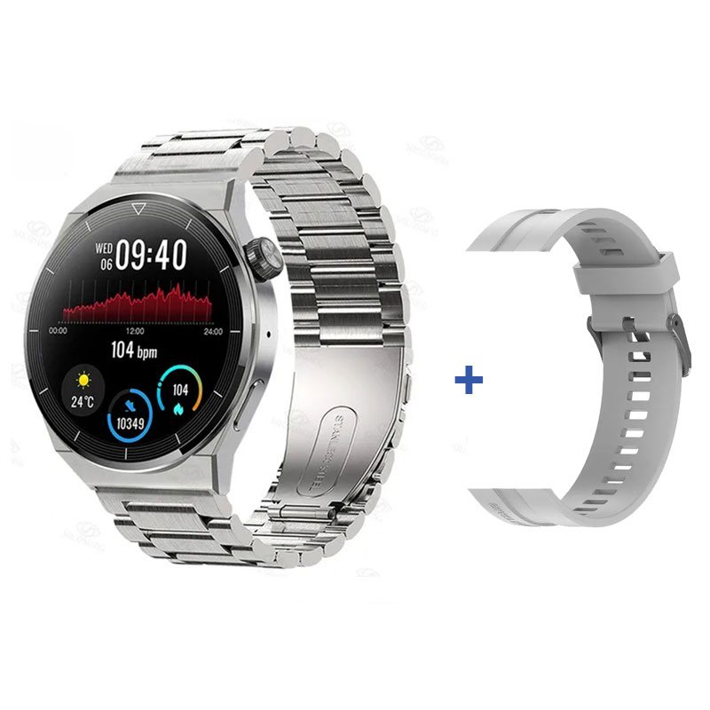2024 nowy GT3 zawodowiec sprytny zegarek mężczyźni kobiety 390*390 ekran HD tętno Bluetooth połączenie wodoodporna sport SmartWatch dla ios android: Czerwony