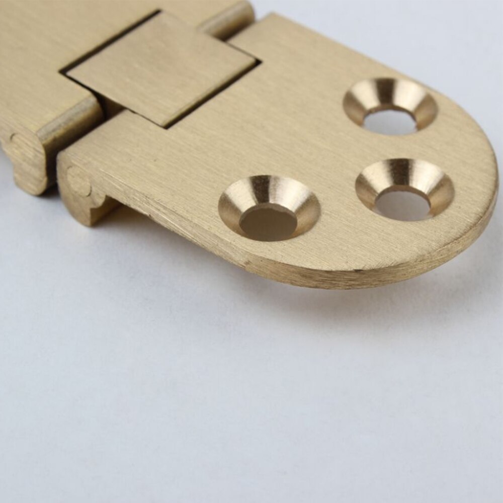 Copper Semi-circular Folding Hinge Thicken Countertop Hinges 180 Degree Flip Hinge Round Table Hinges