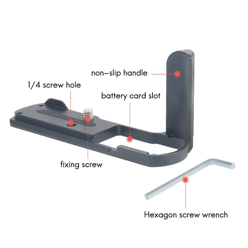 Gx9 metallgriffe, l-förmige schnellwechselplatte für panasonic  g9 gx7 iii  gx85/gx80/gx7ii