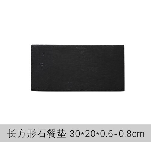 Western mad naturlig skifer tallerken firkantet sten sushi bøf grill ret ost pizza frugt kold ret mad te sort bakke: 30 cm x 20cm